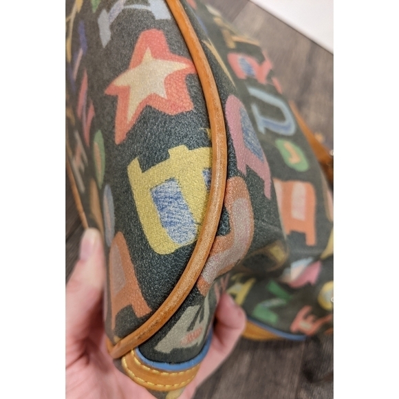 Dooney and Bourke Monogram Coated Canvas Shoulder Bag - Picture 8 of 16